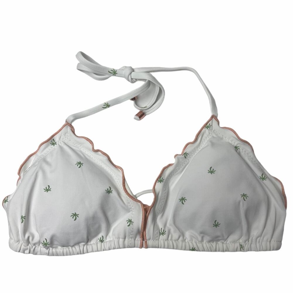 Eberjey Giving Palm Dakota Bikini Top White Large